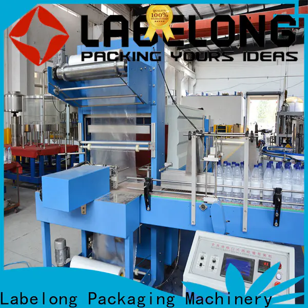 linear shrink film machine with touch screen for small packages