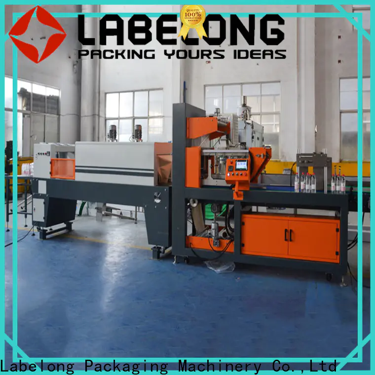 Labelong Packaging Machinery linear stretch film machine supply for plastic bottles for glass bottles