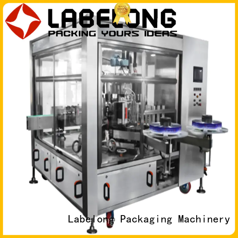 Labelong Packaging Machinery opp hot melt glue labeling machine with touch screen for cosmetic