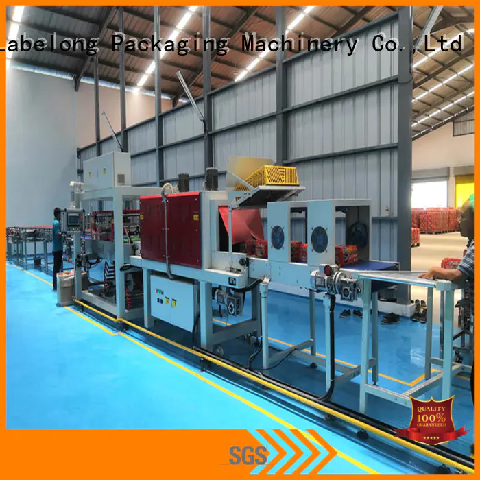 automatic shrink wrap machine with touch screen for cans Labelong Packaging Machinery