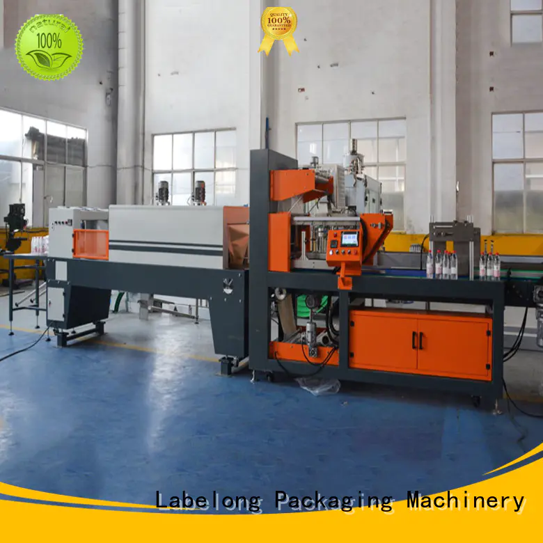 Labelong Packaging Machinery automatic shrink wrappin machine with touch screen for plastic bottles for glass bottles