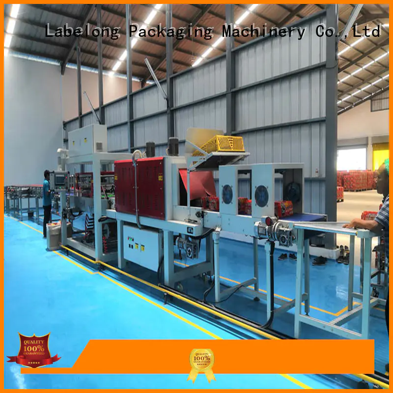 Labelong Packaging Machinery linear automatic shrink wrapper with touch screen for plastic bottles for glass bottles